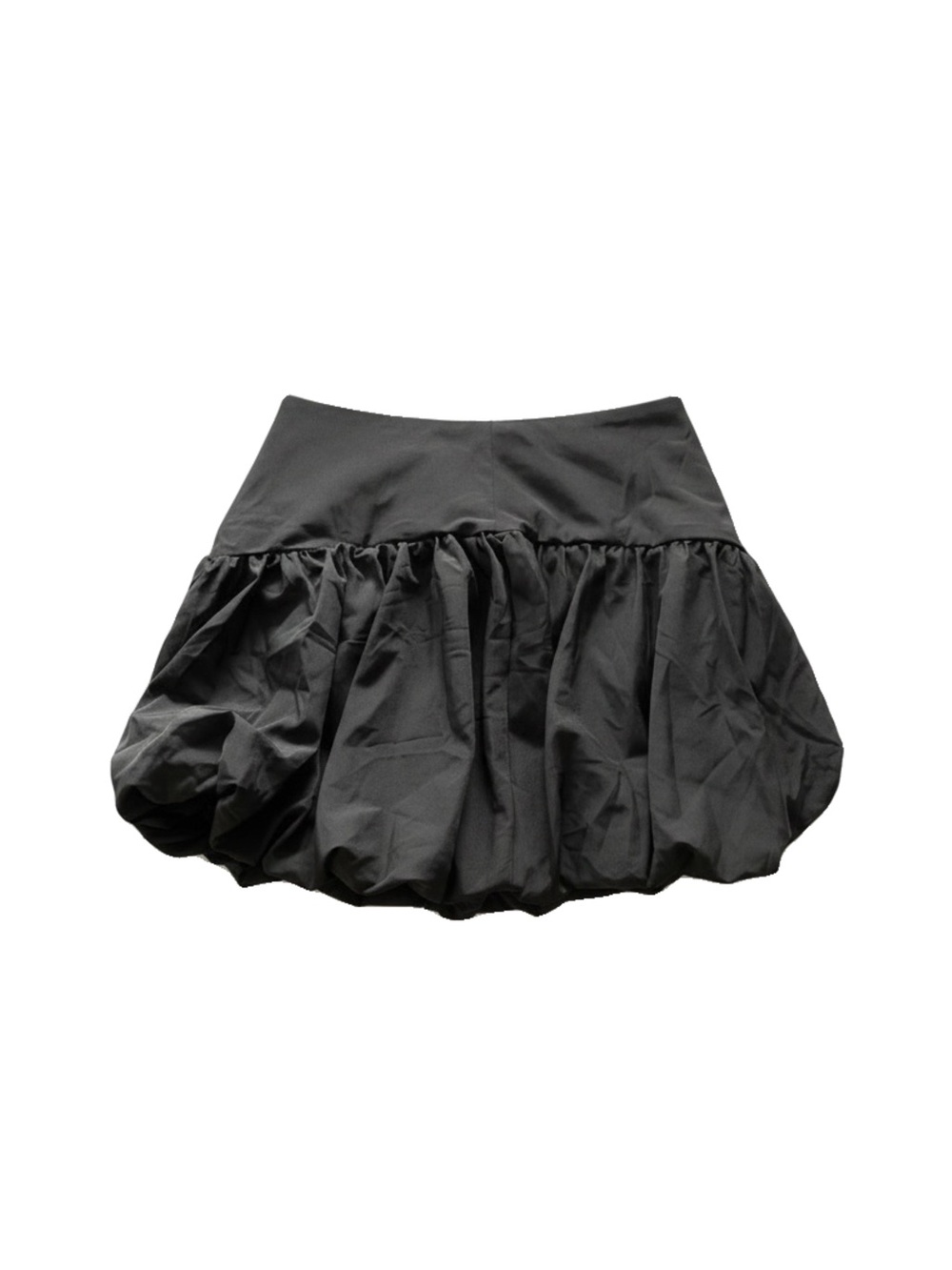 Women’s Black A-Line Bubble Skirt